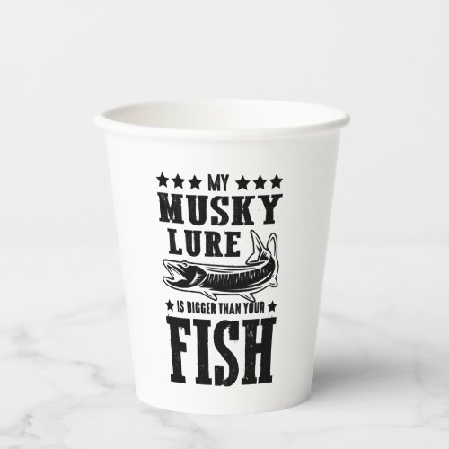 Fishing Saying Fishing Fish Paper Cups