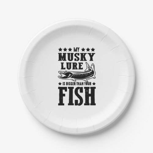 Fishing Saying Fishing Fish Paper Plates