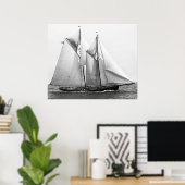 Fishing Schooner Poster | Zazzle