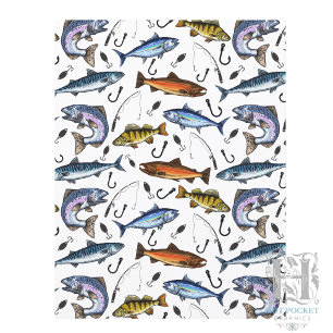 Fishing Scrapbook Paper