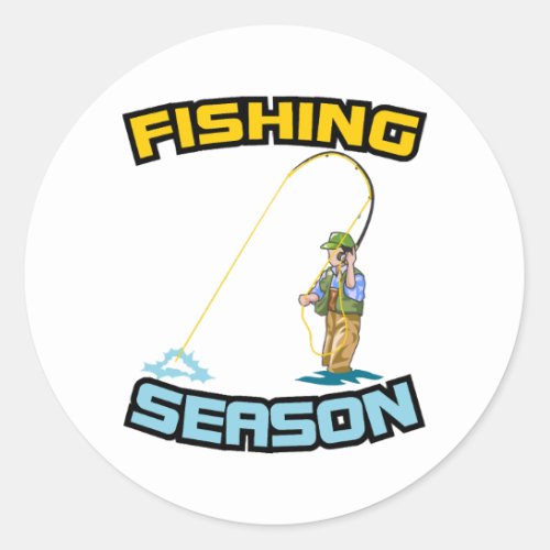 Fishing Season Fishing _ Fishing Girthday Gift Classic Round Sticker