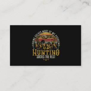 Fishing & Shed Hunter Antler Elk, Deer Hunting Business Card