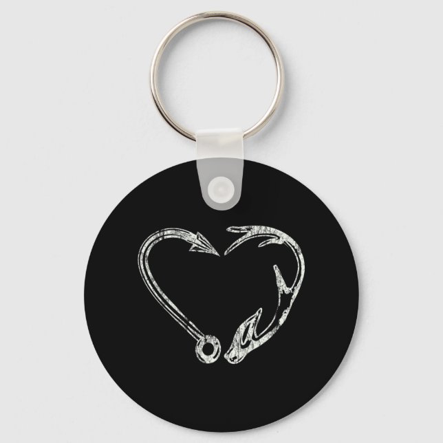 Fishing & Shed Hunter Antler Elk Deer hunting  Keychain (Front)