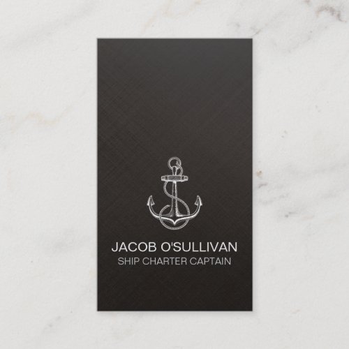 Fishing Ship Boat Charter Captain Business Card