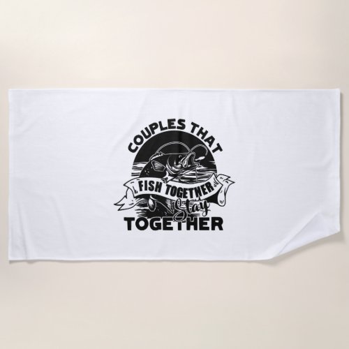 Fishing Shirt Beach Towel