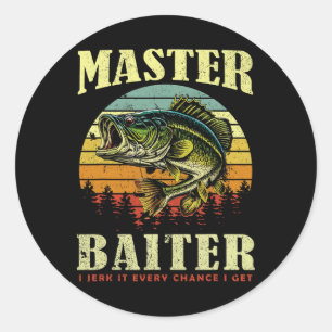 Fishing-shirt Master-byiter Funny Byss Dad Classic Round Sticker