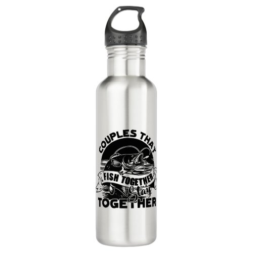 Fishing Shirt Stainless Steel Water Bottle