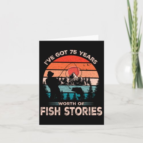 Fishing Shirts For Men 75 Years Old 75th Birthday 