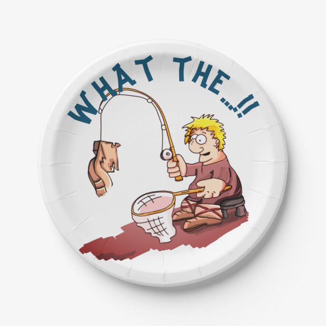 Fishing Shoe Surprise   Paper Plates (Front)