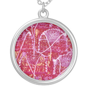 FISHING SILVER PLATED NECKLACE