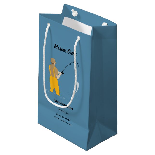Fishing Small Gift Bag (Front Angled)