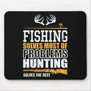Fishing Solves Most Of My Problems Fishing Solves  Mouse Pad