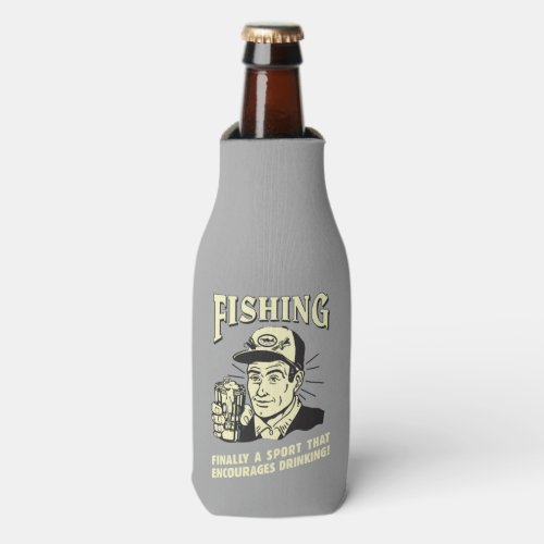 Fishing Sport Encourages Drinking Bottle Cooler