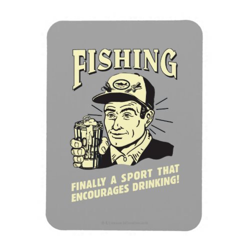 Fishing Sport Encourages Drinking Magnet
