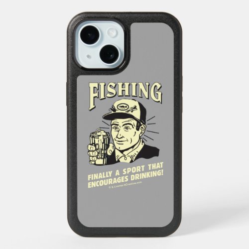 Fishing Sport Encourages Drinking iPhone 15 Case