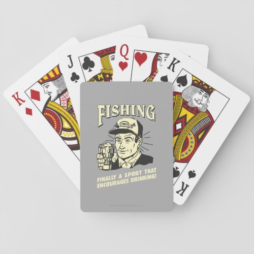 Fishing Sport Encourages Drinking Poker Cards