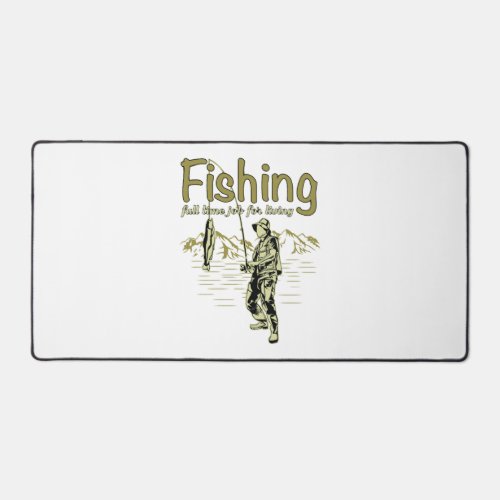 Fishing sport fishing rod desk mat