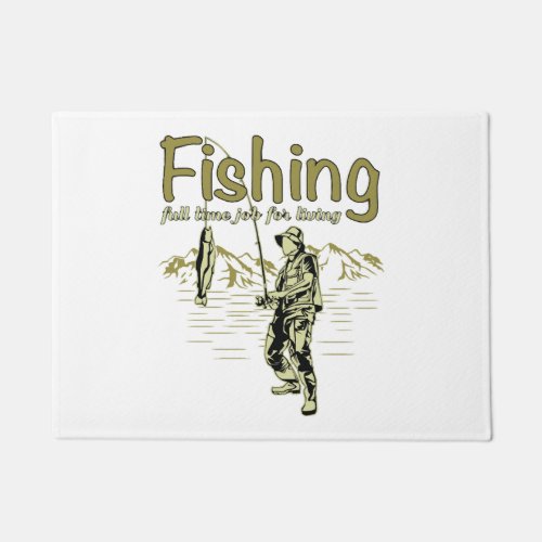 Fishing sport fishing rod doormat