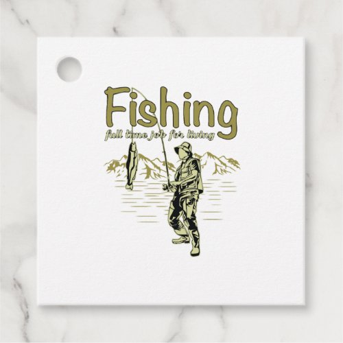 Fishing sport fishing rod favor tags