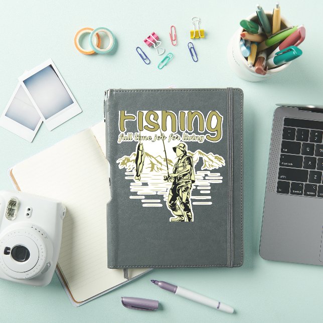 Fishing sport fishing rod sticker (iPad Cover)