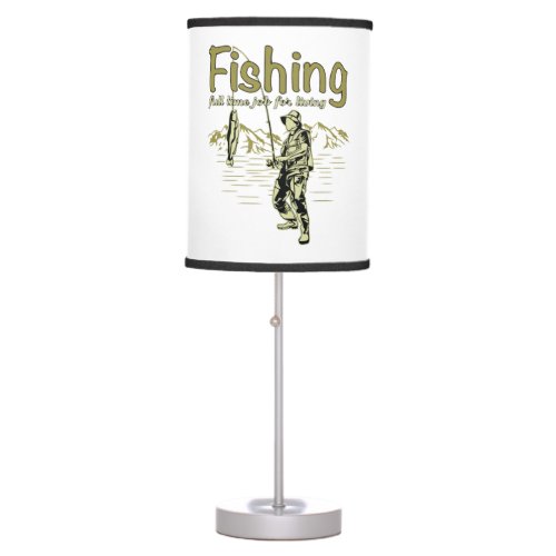 Fishing sport fishing rod table lamp