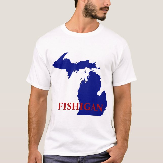 fishing sport for Michigan T-Shirt (Front)