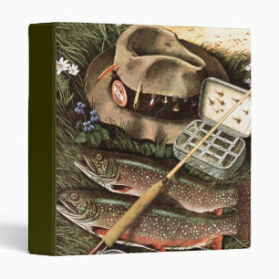 Fishing Still Life 3 Ring Binder