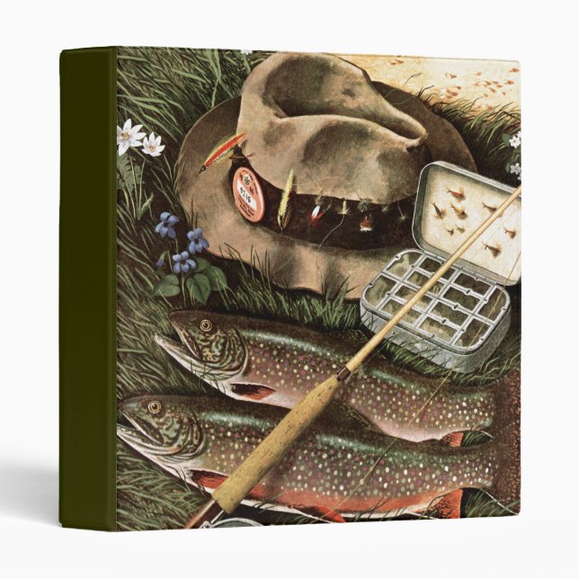 Fishing Still Life 3 Ring Binder (Front/Spine)