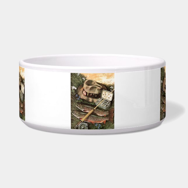 Fishing Still Life Bowl (Front)
