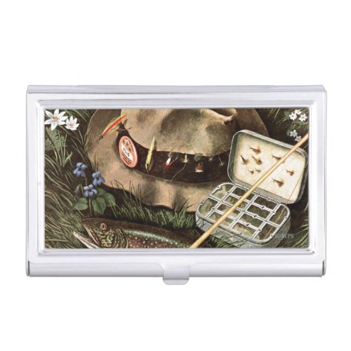 Fishing Still Life Business Card Case