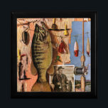 Fishing Still Life by John Atherton Jewelry Box<br><div class="desc">Fishing Still Life by John Atherton | April 15,  1944</div>