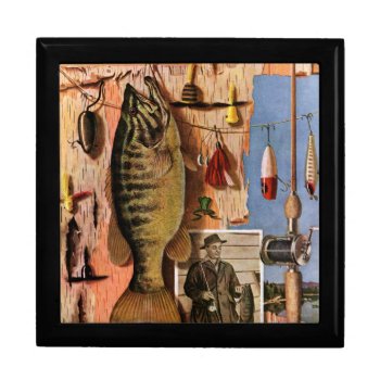 Fishing Still Life By John Atherton Jewelry Box by PostSports at Zazzle