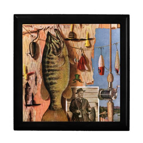 Fishing Still Life by John Atherton Jewelry Box