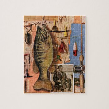 Fishing Still Life By John Atherton Jigsaw Puzzle by PostSports at Zazzle