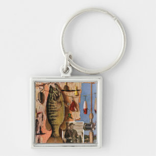 Fishing Still Life by John Atherton Keychain