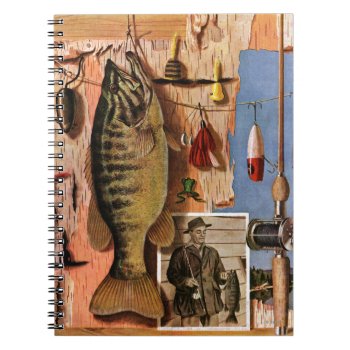 Fishing Still Life By John Atherton Notebook by PostSports at Zazzle
