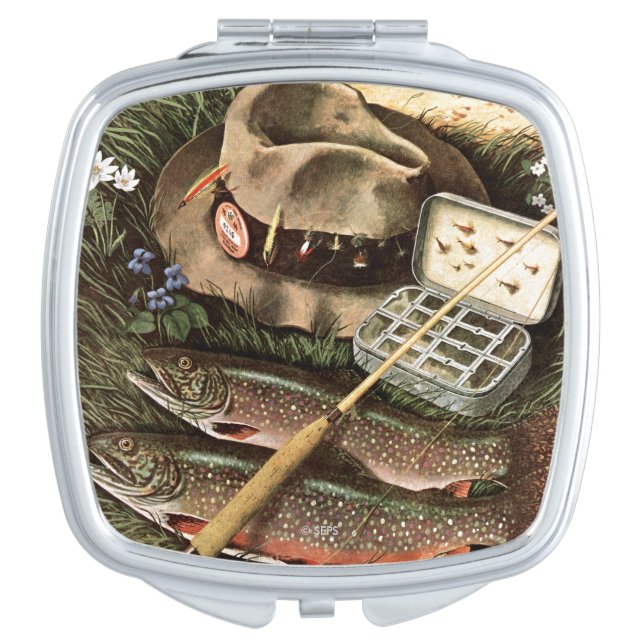Fishing Still Life Compact Mirror (Front)