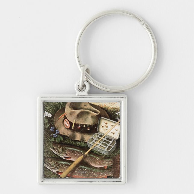 Fishing Still Life Keychain (Front)