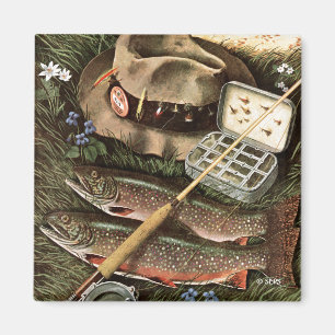 Fishing Still Life Magnet