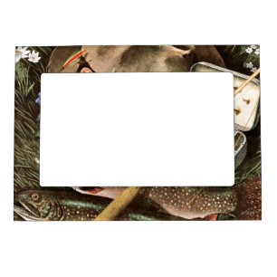 Fishing Still Life Magnetic Frame