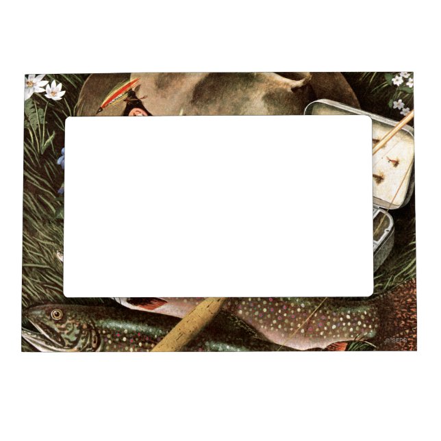 Fishing Still Life Magnetic Frame (Front)