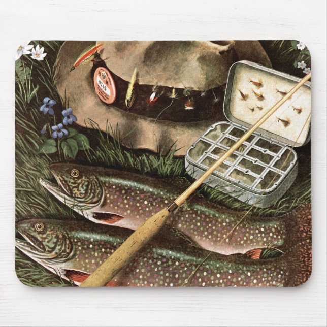 Fishing Still Life Mouse Pad (Front)