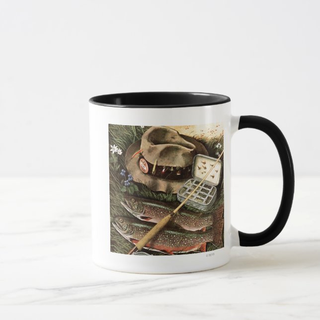 Fishing Still Life Mug (Right)