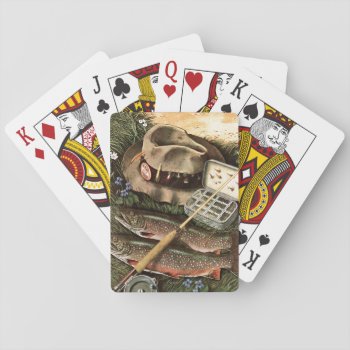 Fishing Still Life Playing Cards by PostSports at Zazzle