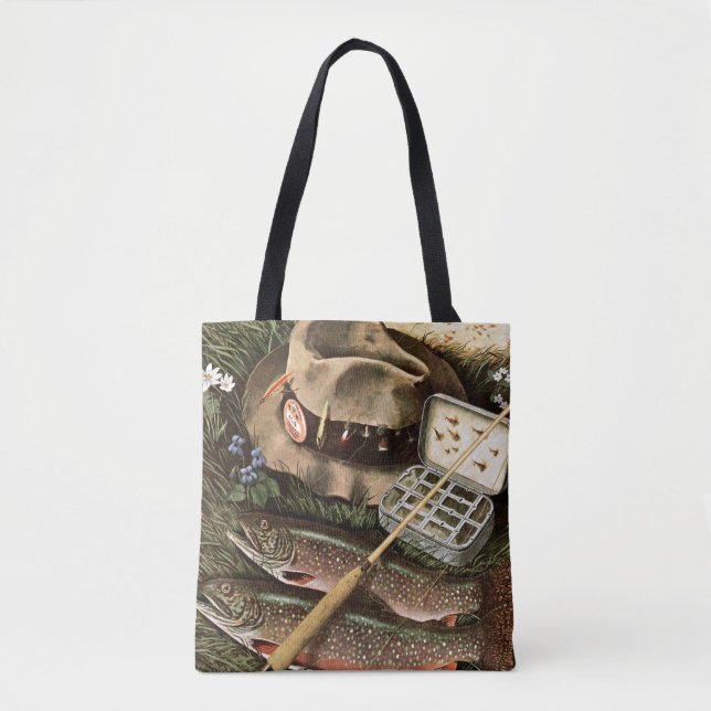 Fishing Still Life Tote Bag (Front)
