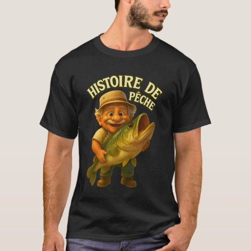 Fishing Story – The Grandpa Fisherman’s Big Fi T-Shirt