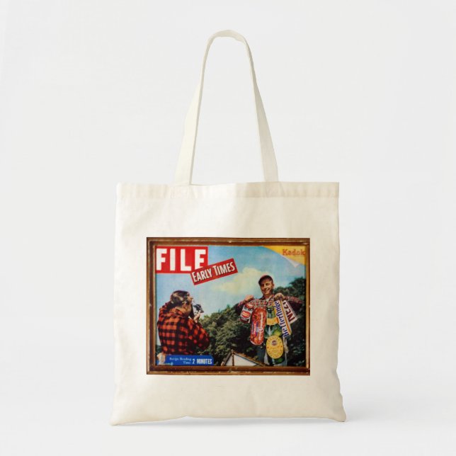 fishing story tote bag (Front)