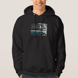 Fishing Stuff For Fathers Day Reel Cool Dad Americ Hoodie