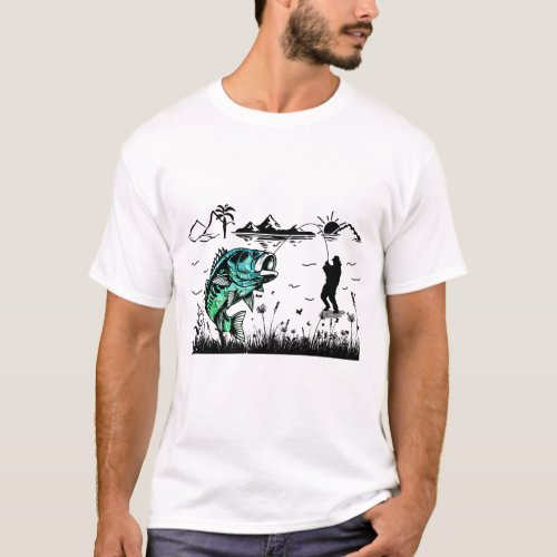 Fishing T_Shirt Art