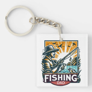 Fishing t shirt keychain